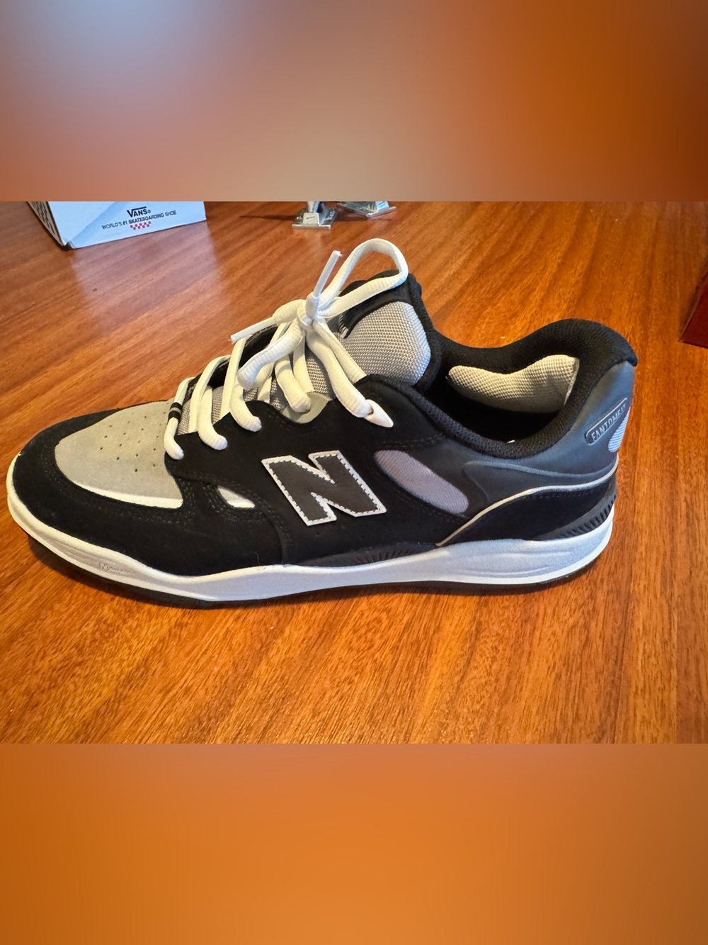 New Balance Men’s Black and Gray Casual Athletic Sneaker